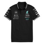 Mercedes F1 Polo T-Shirt Black