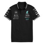 Mercedes F1 Polo T-Shirt Black