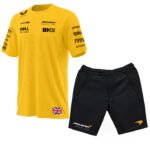 McLaren F1 T-Shirt + Shorts Combo Yellow