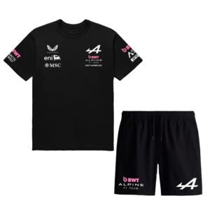Alpine Racing F1 T-Shirt + Shorts Combo