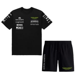 Aston Martin F1 T-Shirt + Shorts Combo