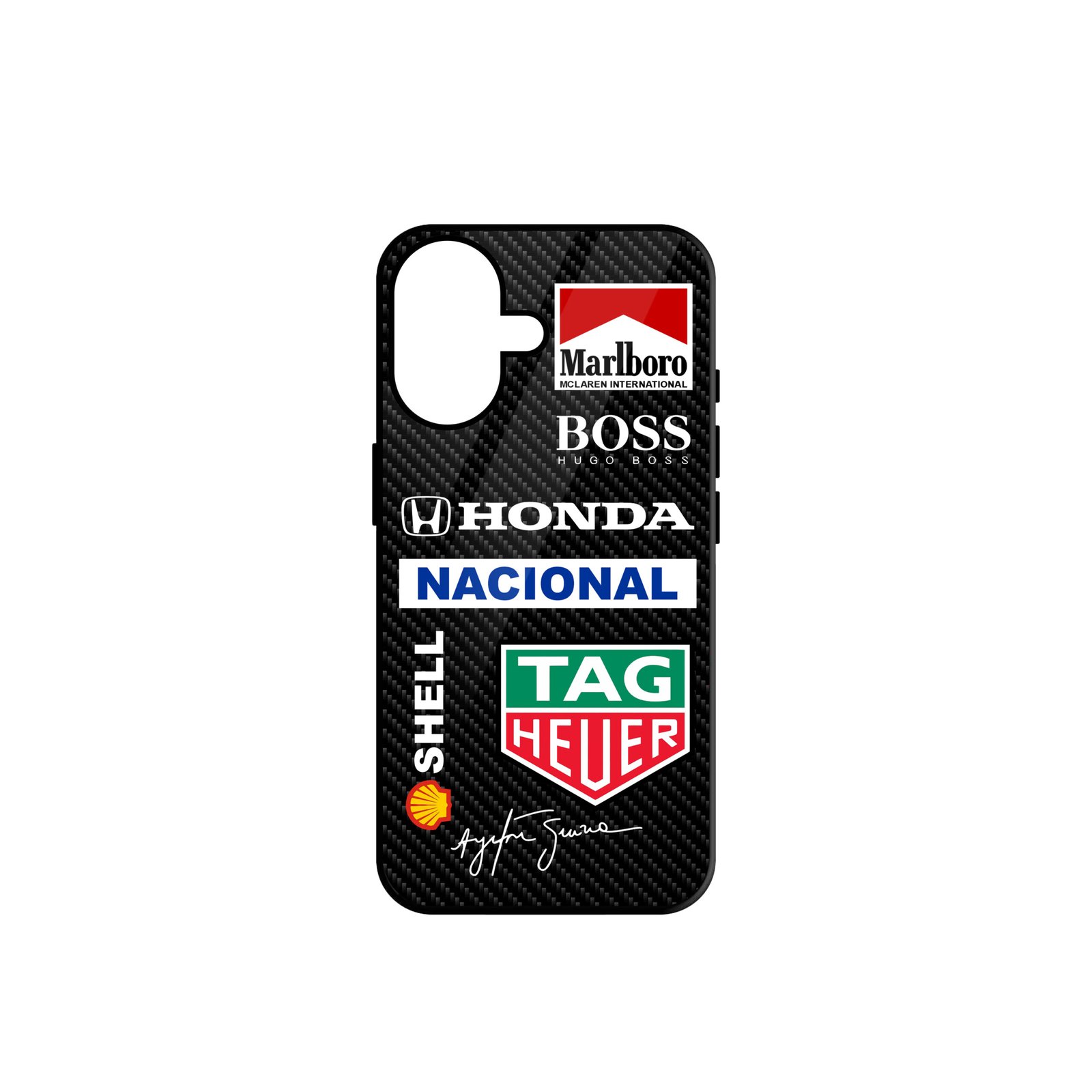 Ayrton Senna Glass Mobile Phone Case