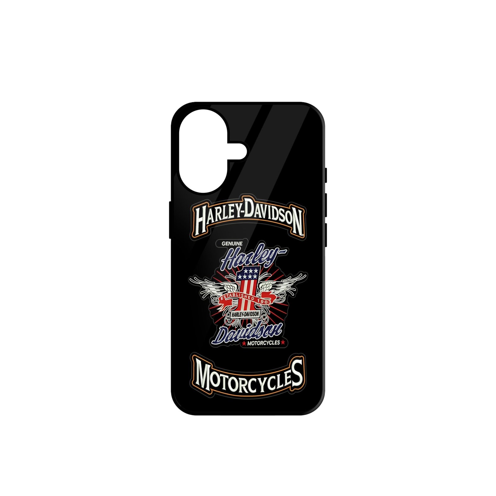 Harley Glass Mobile Phone Case